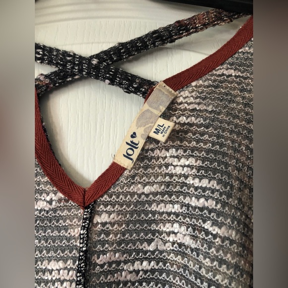 Black/Rust Patterned Jolt Cardigan - Picture 5 of 6